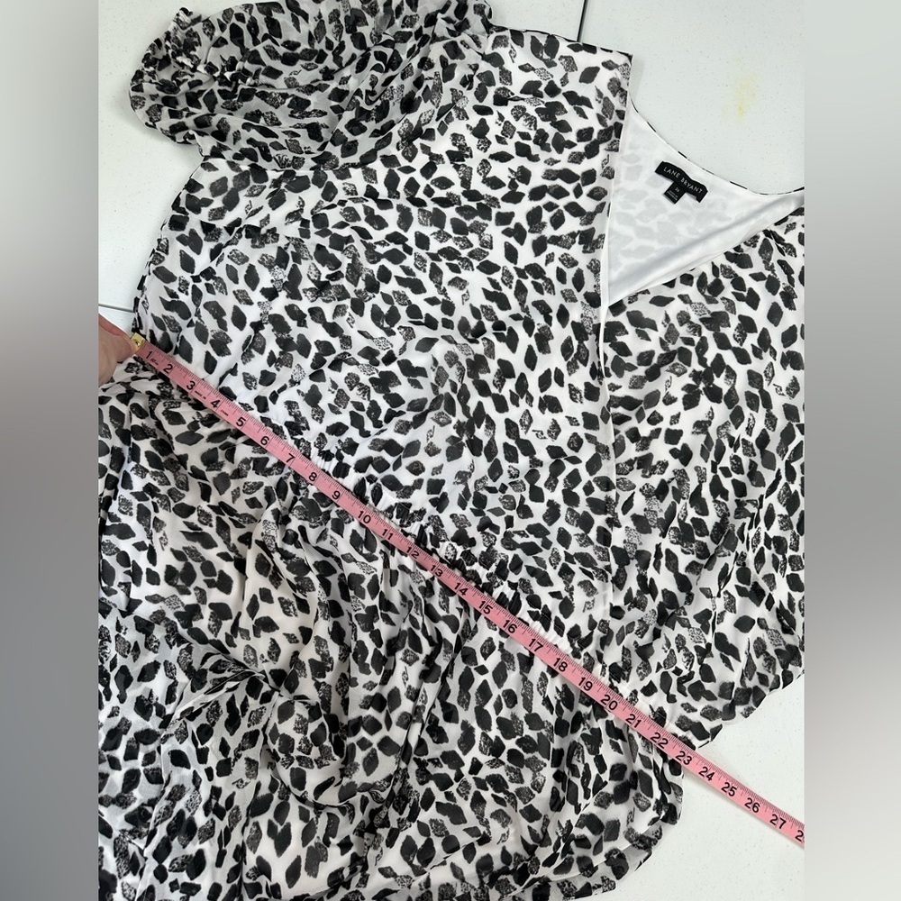 Lane Bryant Brushstroke Crossover High-Low Maxi Dress - Picture 8 of 15